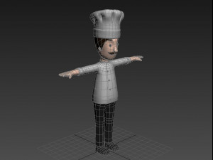 cartoonman003 chef 3D Model