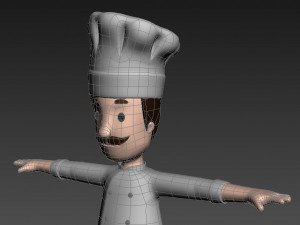 cartoonman003 chef 3D Model