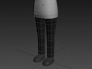 dessin anim&eacute;man003 chef Modèle 3D