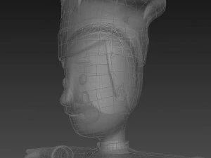 dessin anim&eacute;man003 chef Modèle 3D