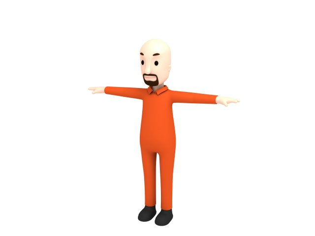 cartoonman004 prison 3D Model .c4d .max .obj .3ds .fbx .stl .blend 