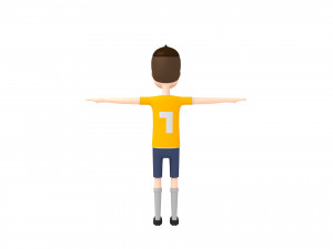 cartoonman005 soccerplayer 3D Model