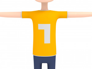 cartoonman005 soccerplayer 3D Model