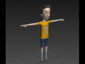 cartoonman005 soccerplayer 3D Model