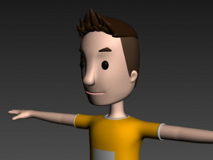 cartoonman005 soccerplayer 3D Model