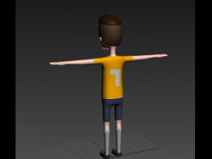 cartoonman005 soccerplayer 3D Model