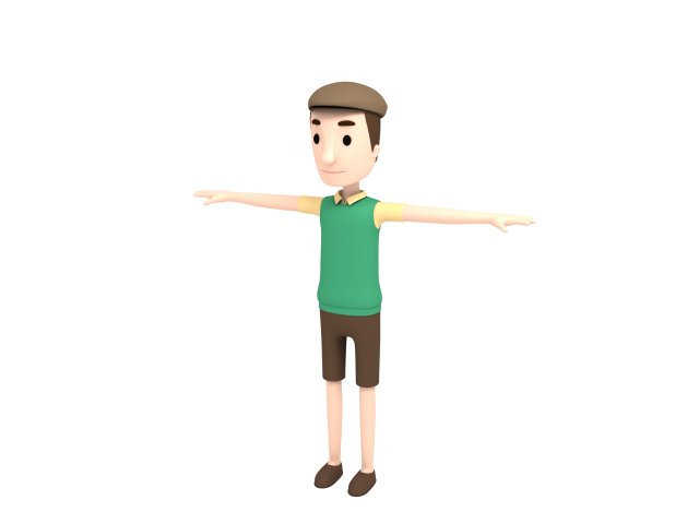cartoonman006 man Modello 3D .c4d .max .obj .3ds .fbx .stl .blend 