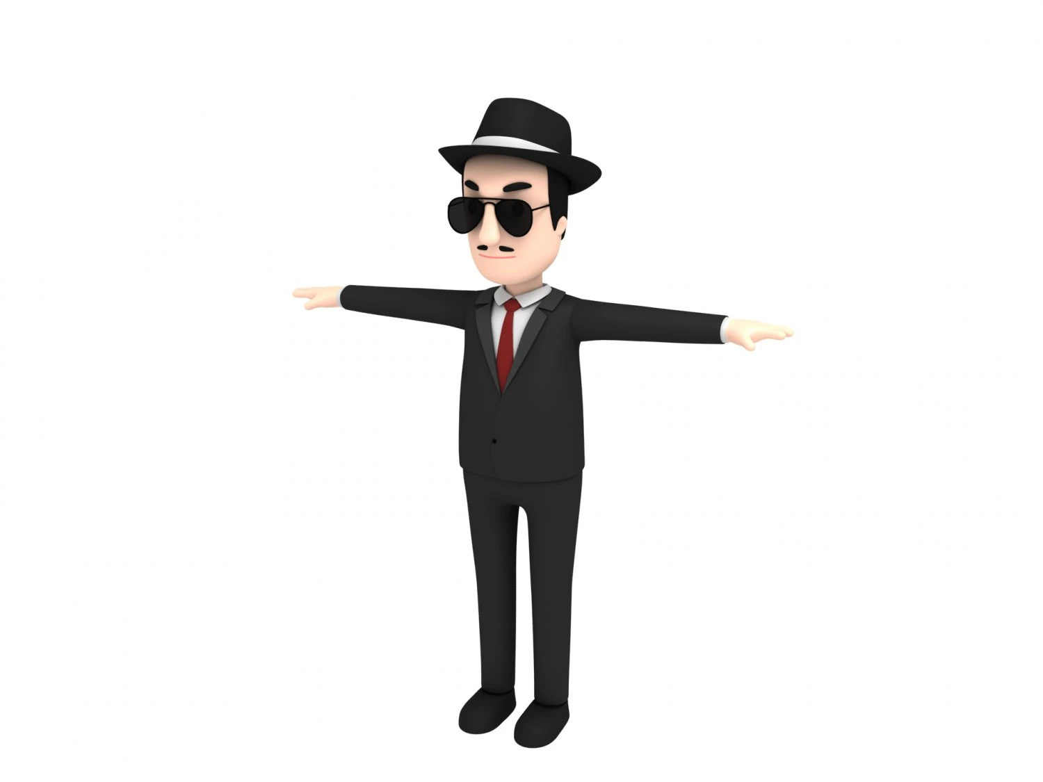 cartoonman008mafia Modello 3D .c4d .max .obj .3ds .fbx .stl .blend 