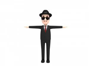 cartoonman008mafia Modello 3D