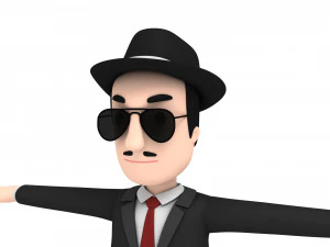 cartoonman008mafia Modello 3D