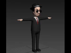 cartoonman008mafia Modello 3D