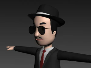 cartoonman008mafia Modello 3D