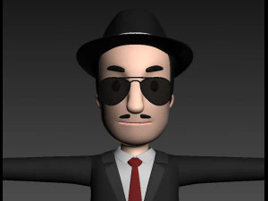 cartoonman008mafia Modello 3D