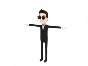 cartoonman009 agent 3D मॉडल