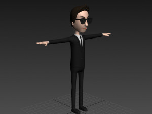 cartoonman009 agent Modèle 3D