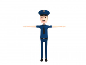 cartoonman010 police 3Dモデル