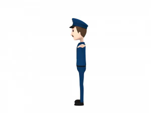 cartoonman010 police 3D Model