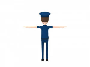 cartoonman010 police 3D Model