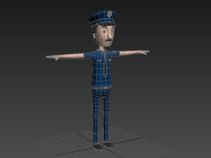 cartoonman010 police 3Dモデル