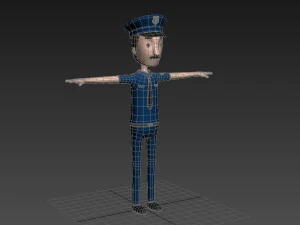 cartoonman010 police 3D Model