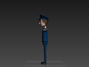 cartoonman010 police 3Dモデル