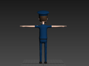 cartoonman010 police 3Dモデル