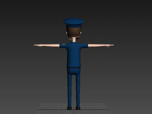 cartoonman010 police 3D Model