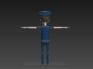 cartoonman010 police 3Dモデル