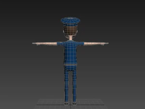 cartoonman010 police 3D Model