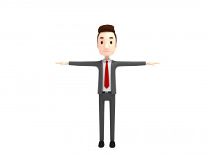 cartoonman011 businessman Modello 3D