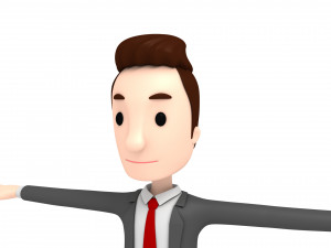 cartoonman011 businessman Modello 3D