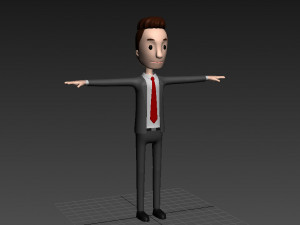 cartoonman011 businessman Modello 3D