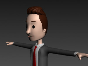 cartoonman011 businessman Modello 3D
