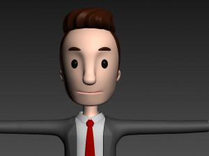cartoonman011 businessman Modello 3D