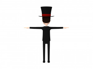 cartoonman012 magician 3D Модель