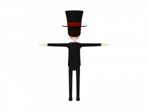cartoonman012 magician 3D Model