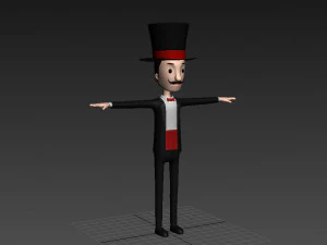 cartoonman012 magician 3D Model