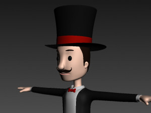 cartoonman012 magician 3D Модель