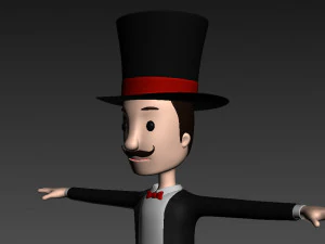 cartoonman012 magician 3D Model