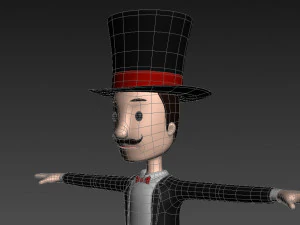 cartoonman012 magician 3D Model