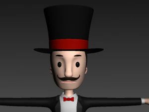cartoonman012 magician 3D Model