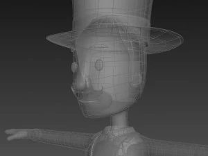 cartoonman012 magician 3D Model