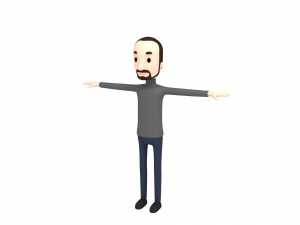 cartoonman013-man 3D Model