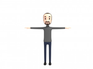 cartoonman013-man 3D Модель