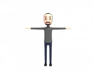 cartoonman013-man 3D Model