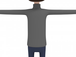 cartoonman013-man 3D Модель