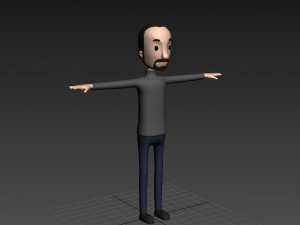 cartoonman013-man 3D Модель