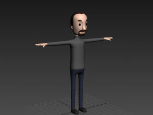 cartoonman013-man 3D Model
