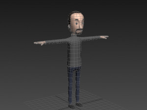 cartoonman013-man 3D Модель