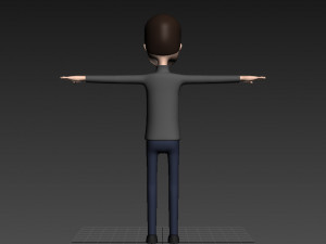 cartoonman013-man 3D Модель